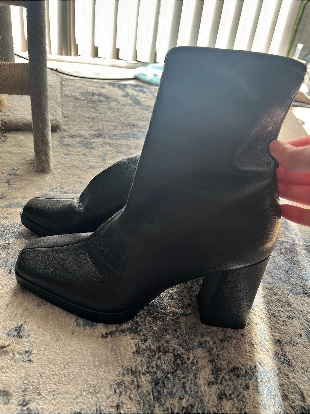 Steve Madden Black Heeled Ankle Boots